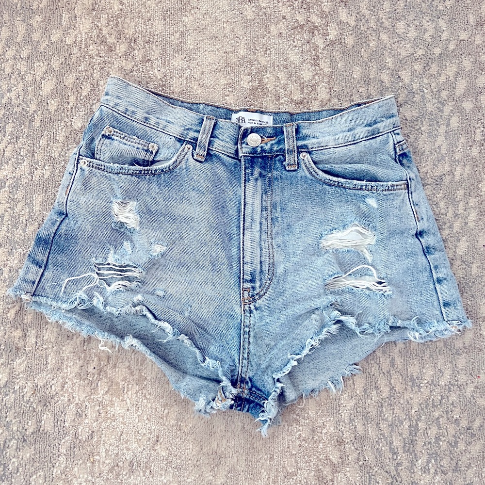 Zara high waist shorts